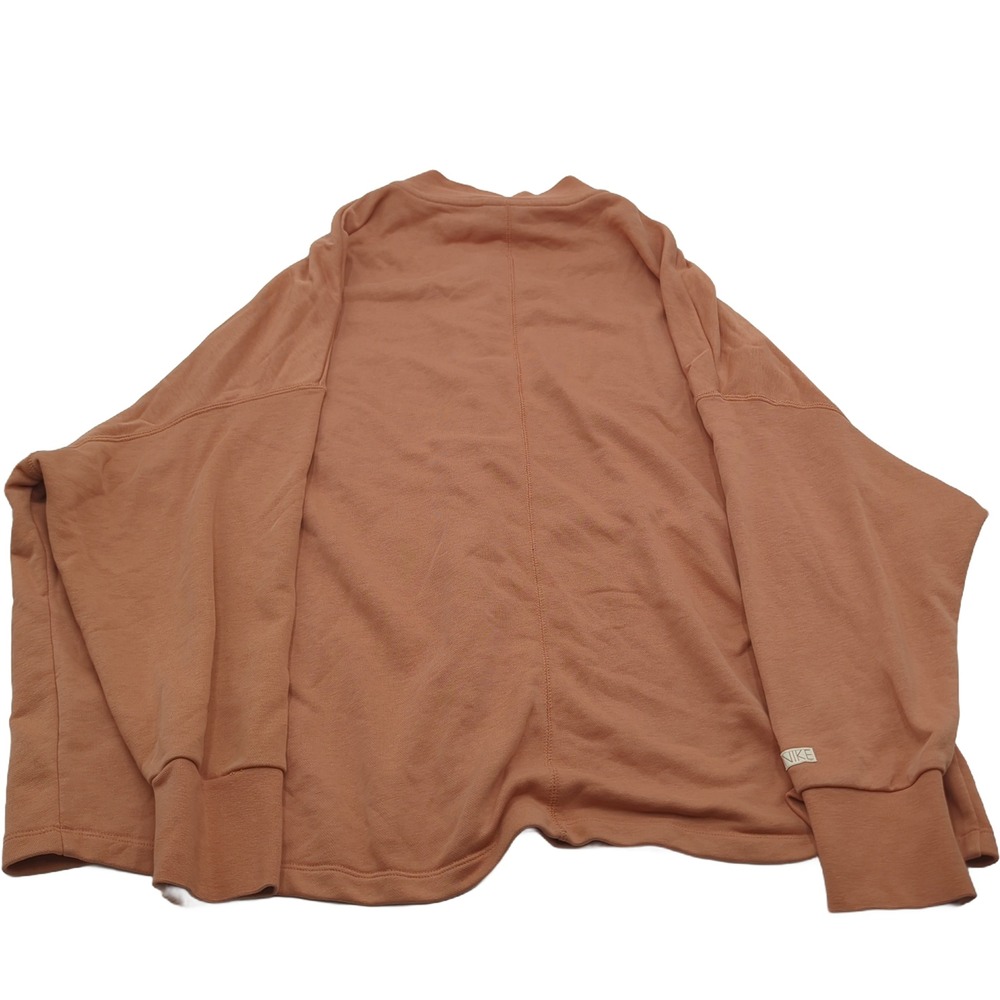Nike Sportswear French Terry Snap Front Cardigan Sweatshirt Rust Orange XL - Picture 2 of 7